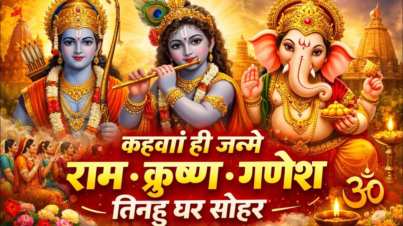 कहवां ही जन्मे राम कृष्ण गणेश | तिनहु घर सोहर | New Bhojpuri Bhakti Song 2026
