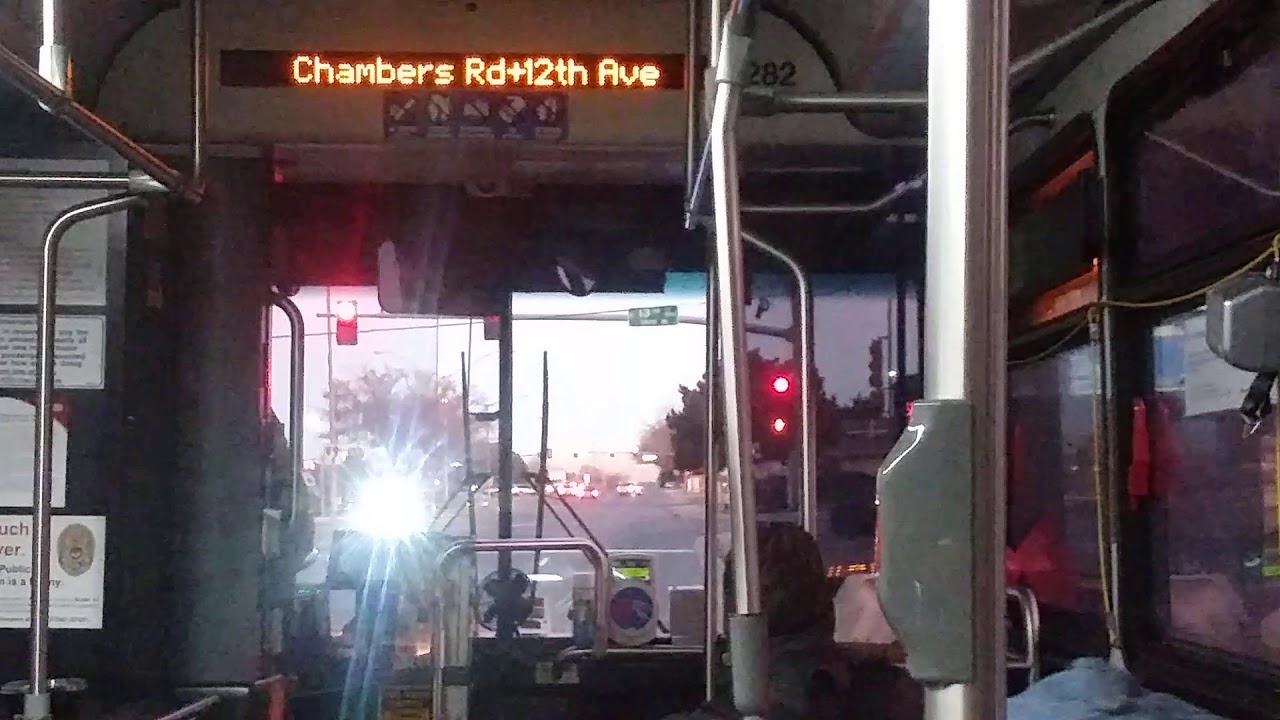 RTD's Route 153 NB from Alameda Ave to 23rd Ave in Aurora, CO