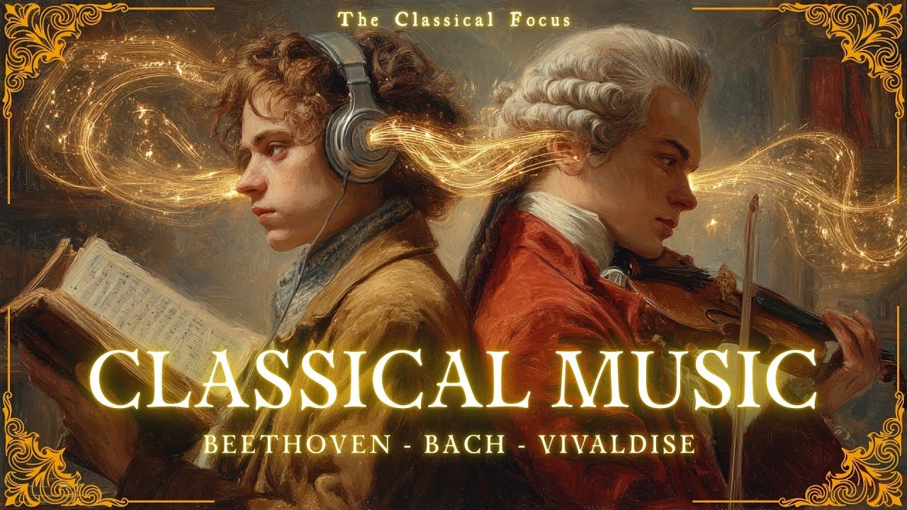 Beethoven, Bach, Vivaldi 🎻 Dramatic Classical Music for Studying & Deep Focus (Dark Academia)