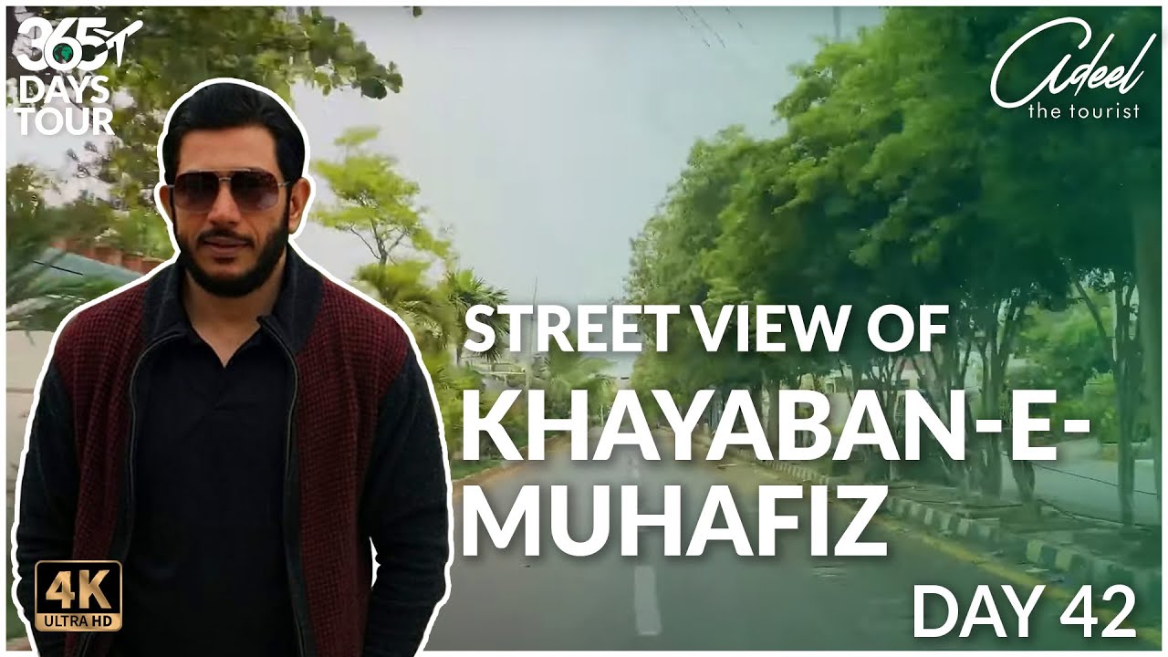 Street view of Khayaban-e-Muhafiz Karachi | Day 42 of 365 Days | 4K Ultra HD Urdu / Hindi.