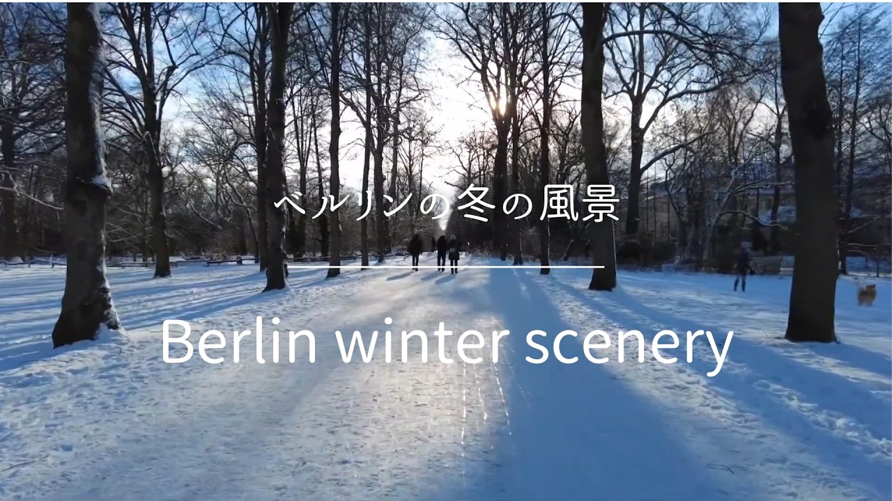ベルリンの冬の風景