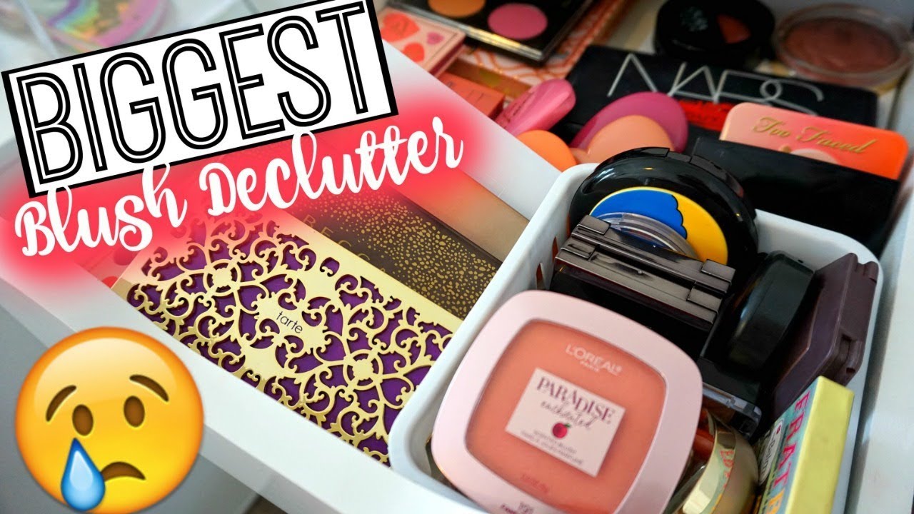 The Biggest BLUSH Declutter | No Games!! Over 45 GONE!
