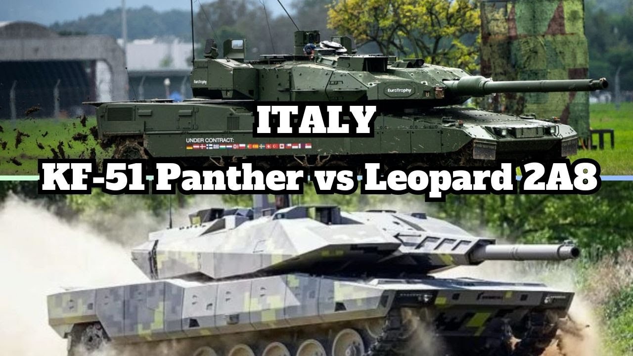 KF-51 Panther vs Leopard 2A8 main battle tank - Which Will Italy Choose?