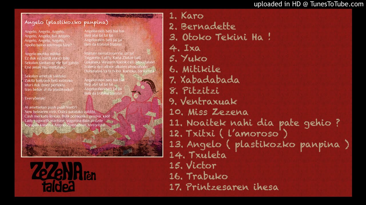 Angelo (plastikozko panpina) - zezenaren taldea - Badabum Badabum!