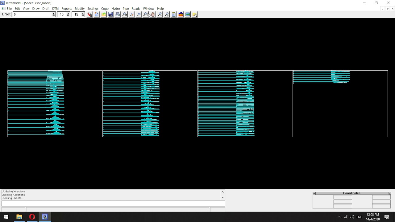 Create profile lines using Terramodel