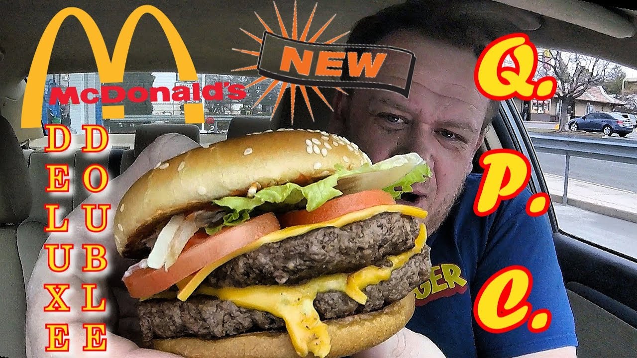 McDonald's ⭐DELUXE DOUBLE QUARTER POUNDER w/CHEESE⭐ Food Review!!!