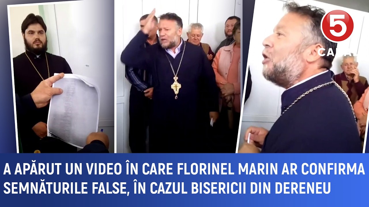 A apărut un video în care Florinel Marin ar confirma semnăturile false, în cazul bisericii