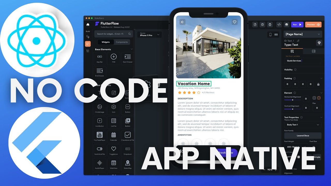 Draftbit y FlutterFlow: 2 Herramientas  NO CODE para crear aplicaciones Móviles Nativas