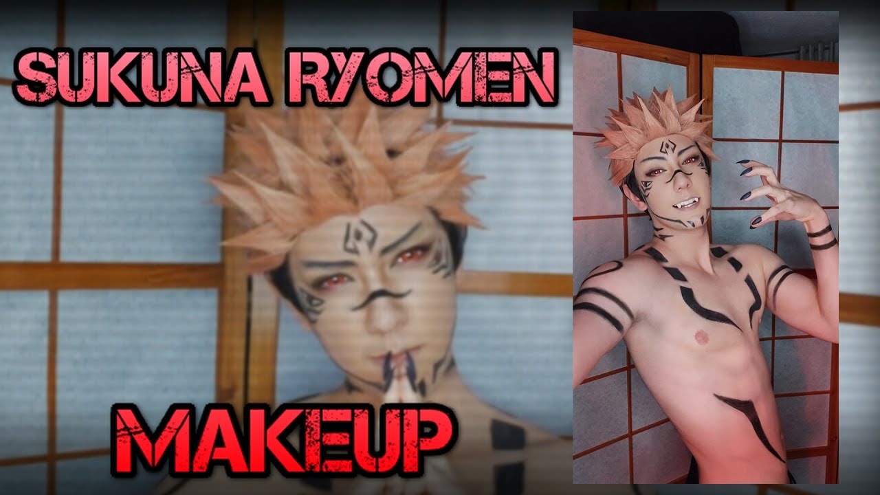 Sukuna Ryomen Cosplay Makeup  [ 呪術廻戦 - コスプレ ]