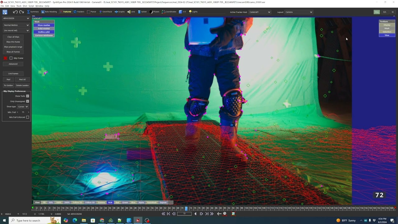 Tracking Refinement with Syntheyes