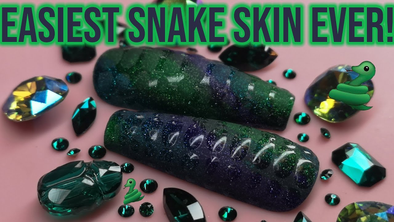Yet Another Way To Do Snake Skin Nails 🐍🐍🐍
