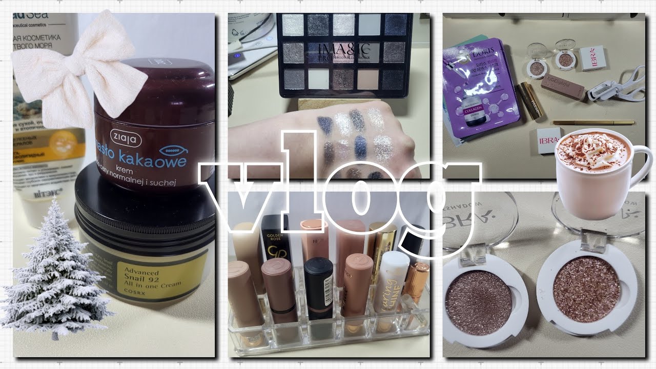 vlog : про разные кремушки + покупочки с temu, make up...очередная помада,масочки и блестяшки)))