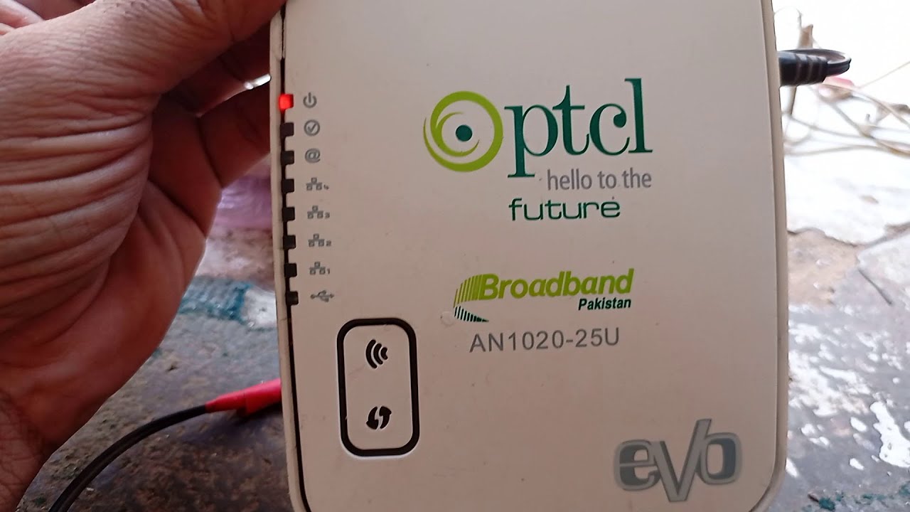 PTCL ROUTER ADSL AN 1020 25U REDLIGHT PROBLEM SOLVED HINDI URDU