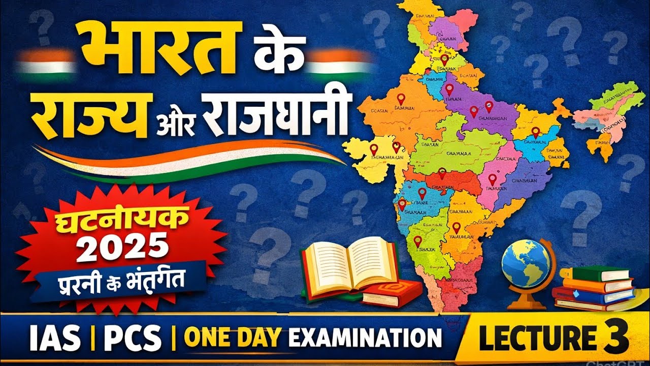 Lecture 3 - भारत के राज्य और राजधानी