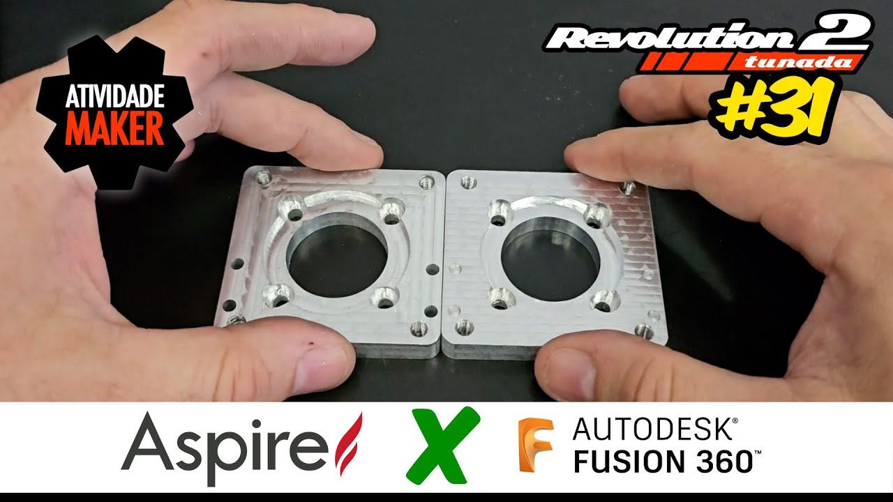 CNC Router Revolution 2 Tunada - Fusion 360 e Usinagem em Alumínio
