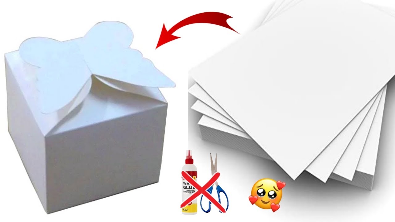Happy new year gift box | Happy new year greeting card | Easy New Year Card Making/Paper crafts easy