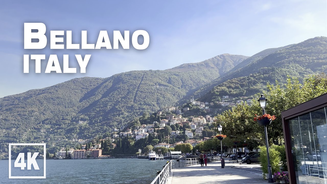 Bellano Village Lake Como ITALY &bull; 4K 60 fps HDR ASMR