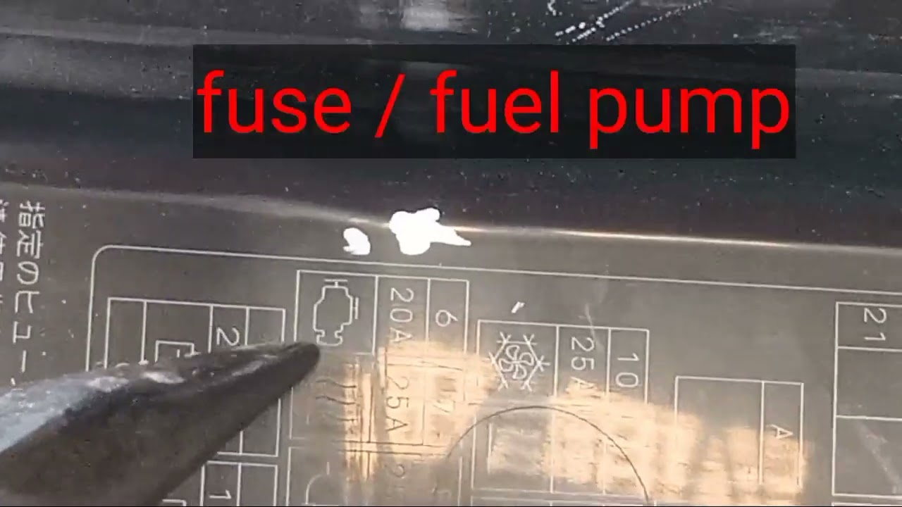 Mitsubishi Pajero (technical info)fuse fuel pump
