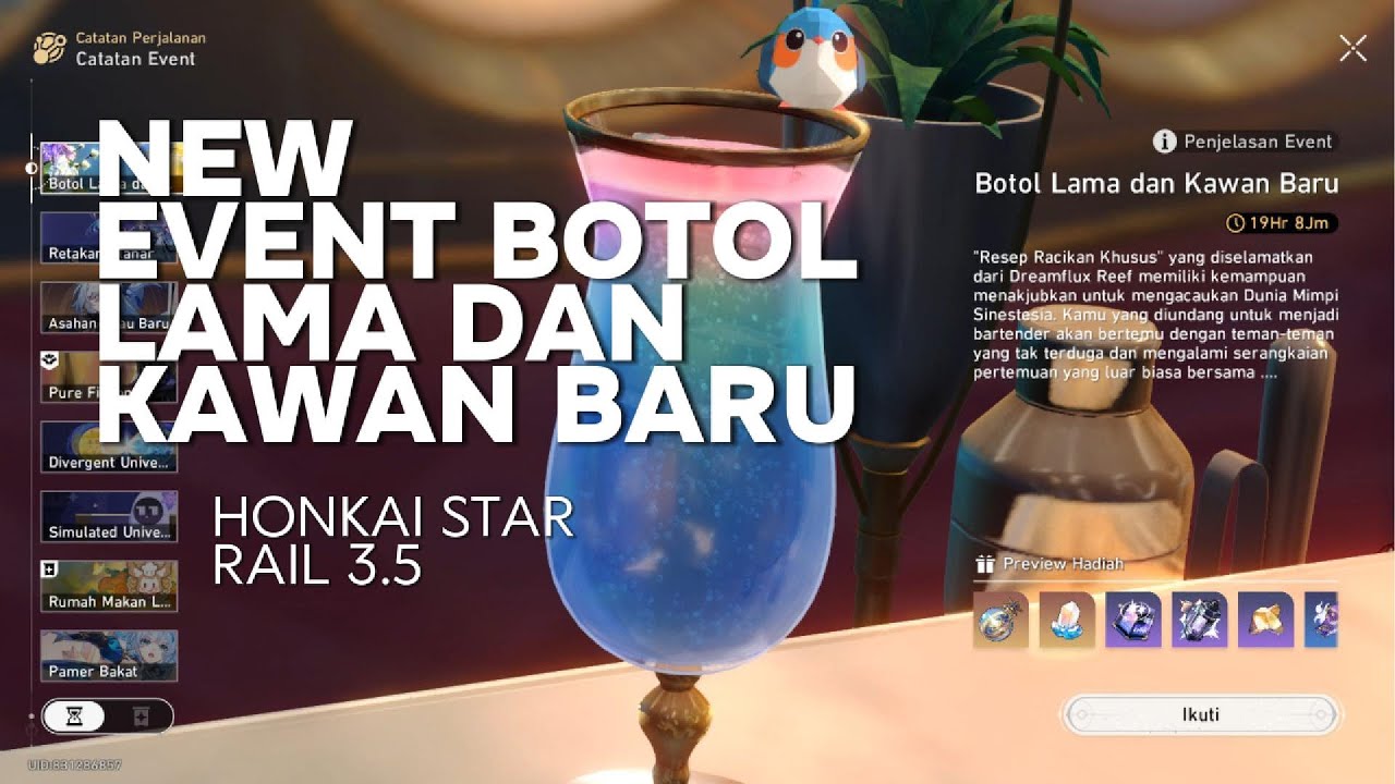 Tutorial Cara Mengerjakan Event Honkai Star Rail 3.5 - Botol Lama dan Kawan Baru