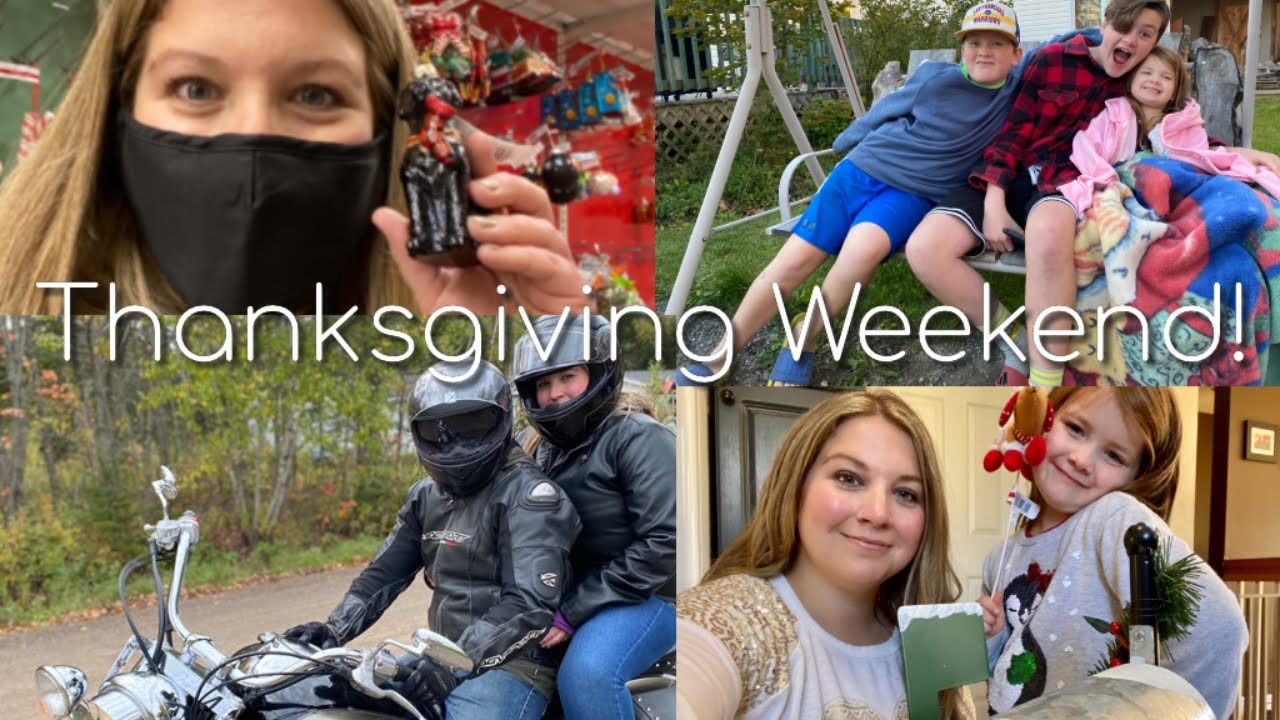 Thanksgiving Vlog! Michaels, Dollarama, Motorbike Ride & Family Time!
