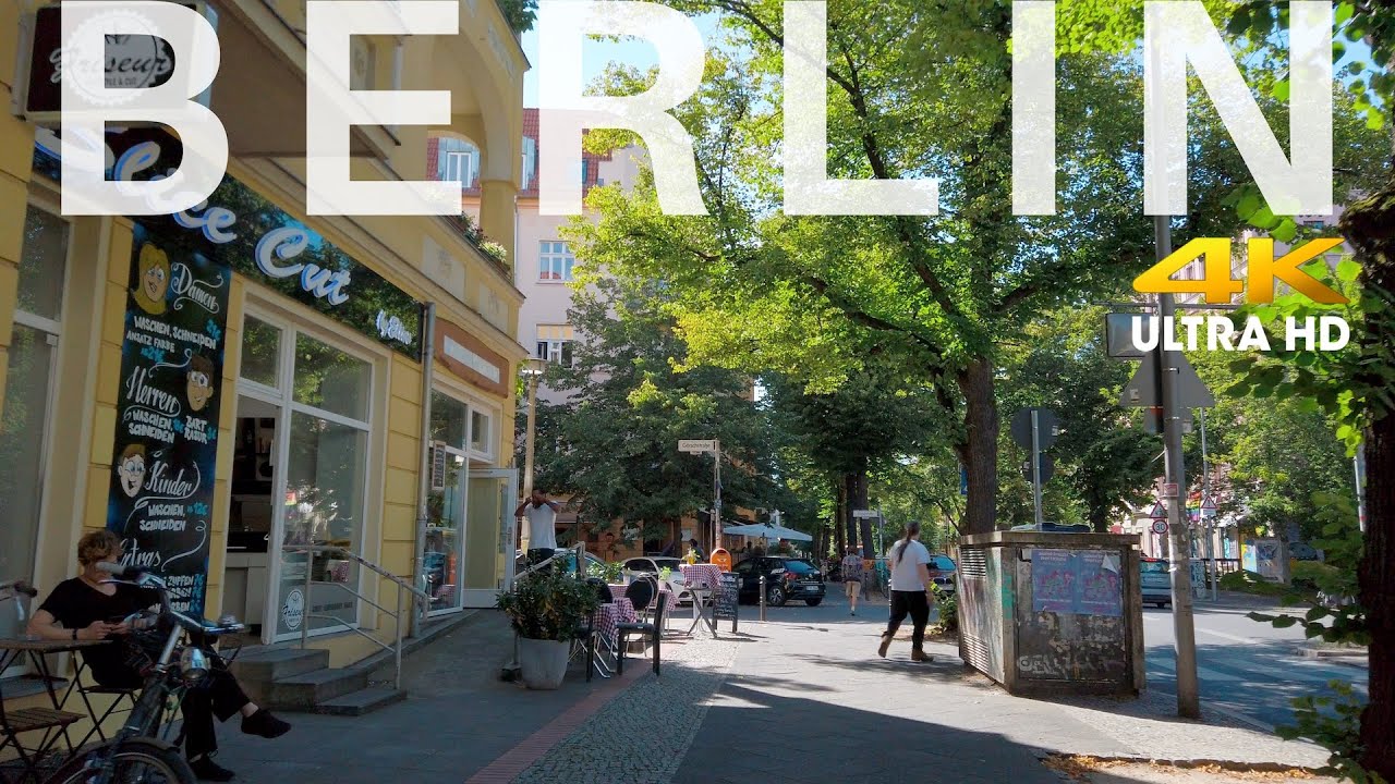 Berlin Walking in Pankow Florastraße [4K] Summer 2020 Soundscape | City sounds, relaxed town living