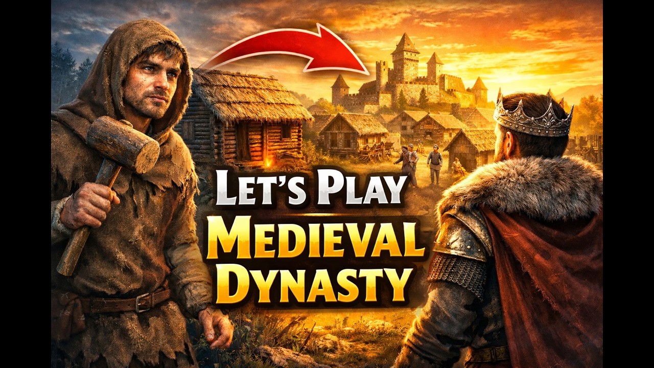 Lets Play Medieval Dynasty # 8 Das Dorf nimmt Gestalt an!!