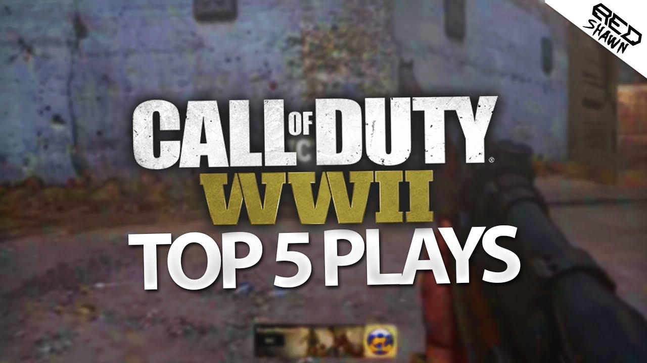 FIRST CROSS MAP TRICKSHOT ON WORLD WAR 2! (WWII Top 5 Plays)