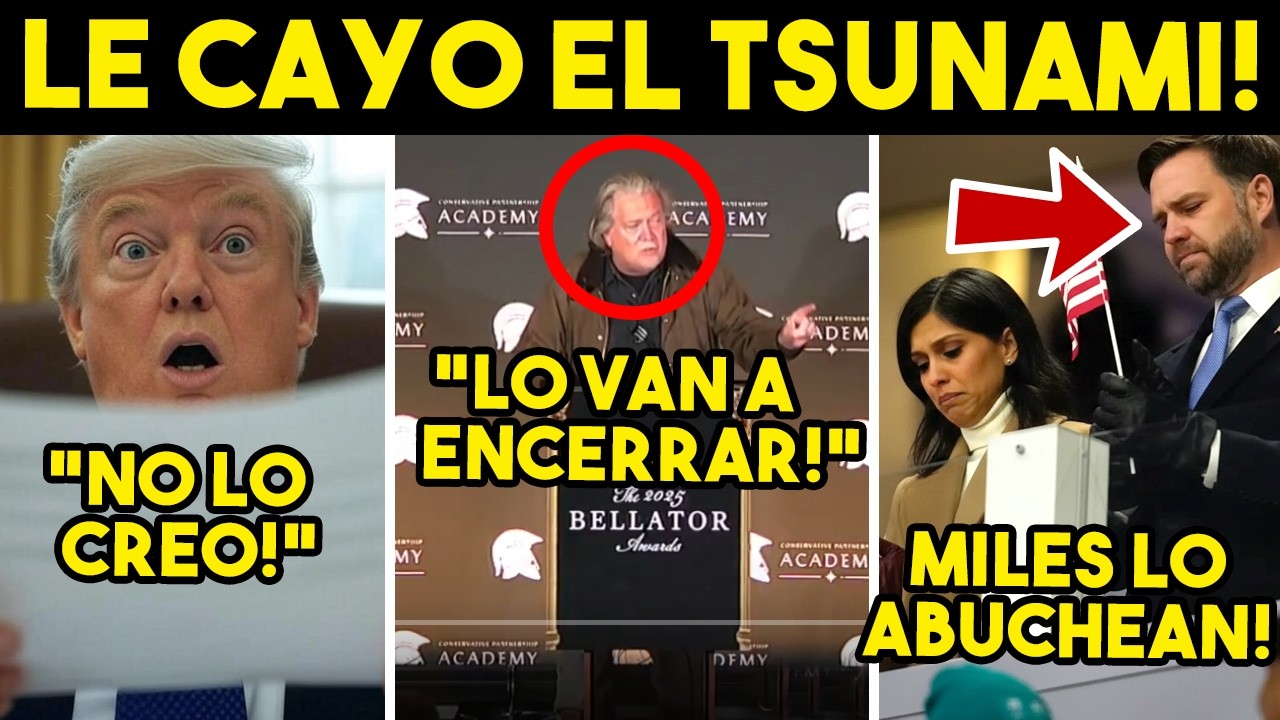 LE CAE EL TSUNAMI! PUEDE IR AL BOTE, LLEGA AVISO A TRUMP. ABUCHEO EN VIVO, SE PUSO FEO. ADIOS