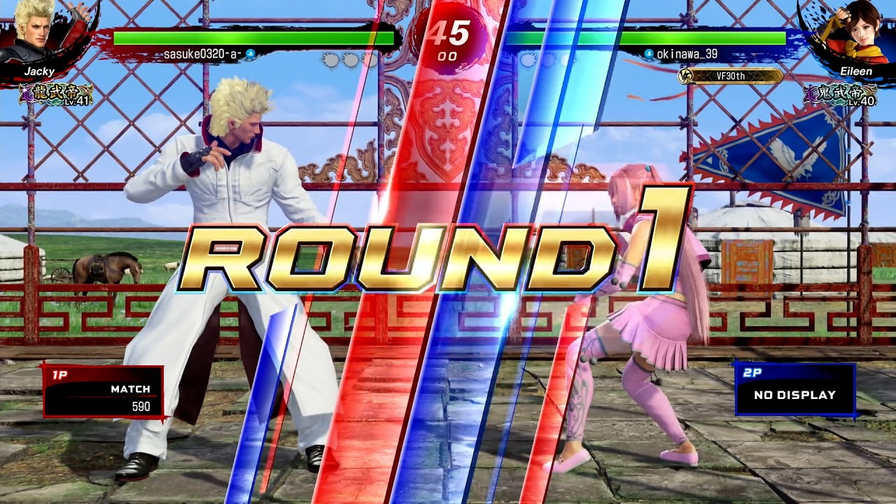 【VF5 R.E.V.O. 高段位戦】 龍武帝 ジャッキー VS 鬼武帝 アイリーン