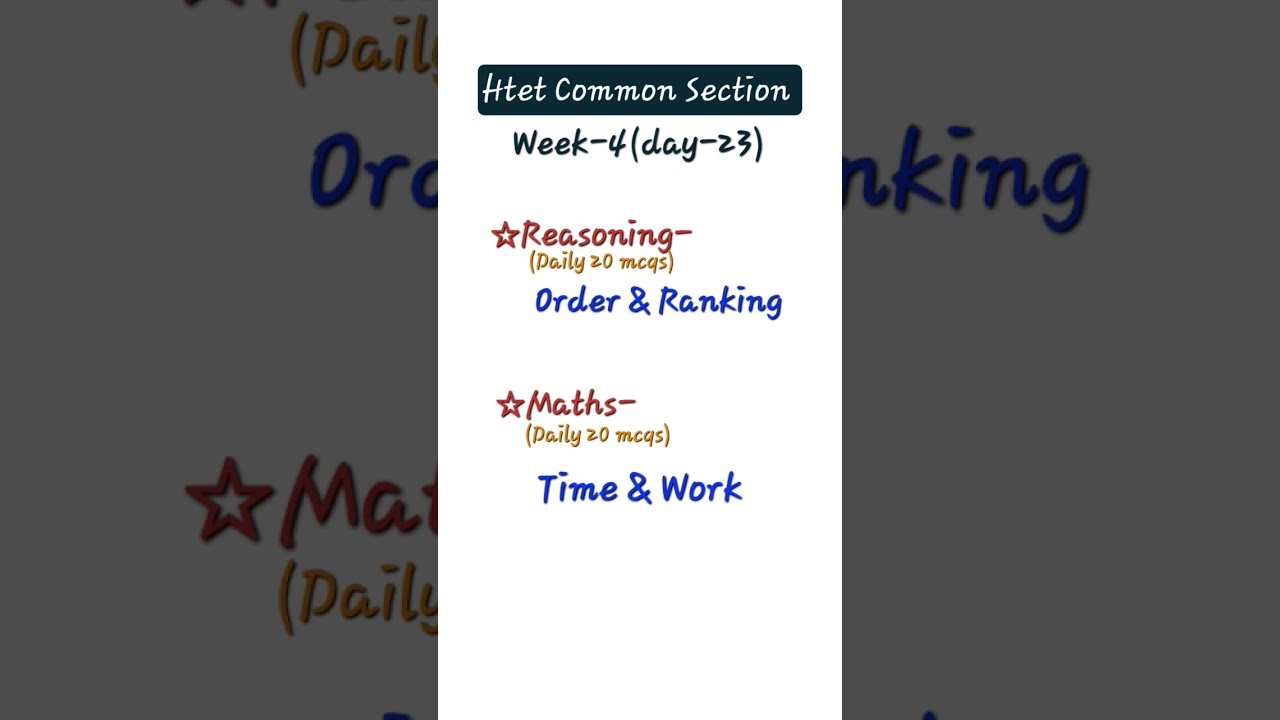 Most important topics or reasoning for htet / 