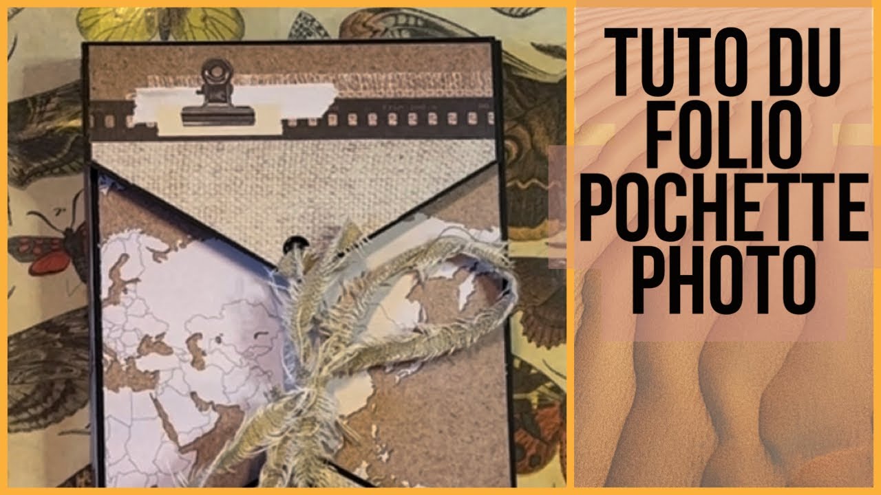 SCRAPBOOKING, tuto de notre folio pochette photo, avec le bloc Safari de chez Avtion