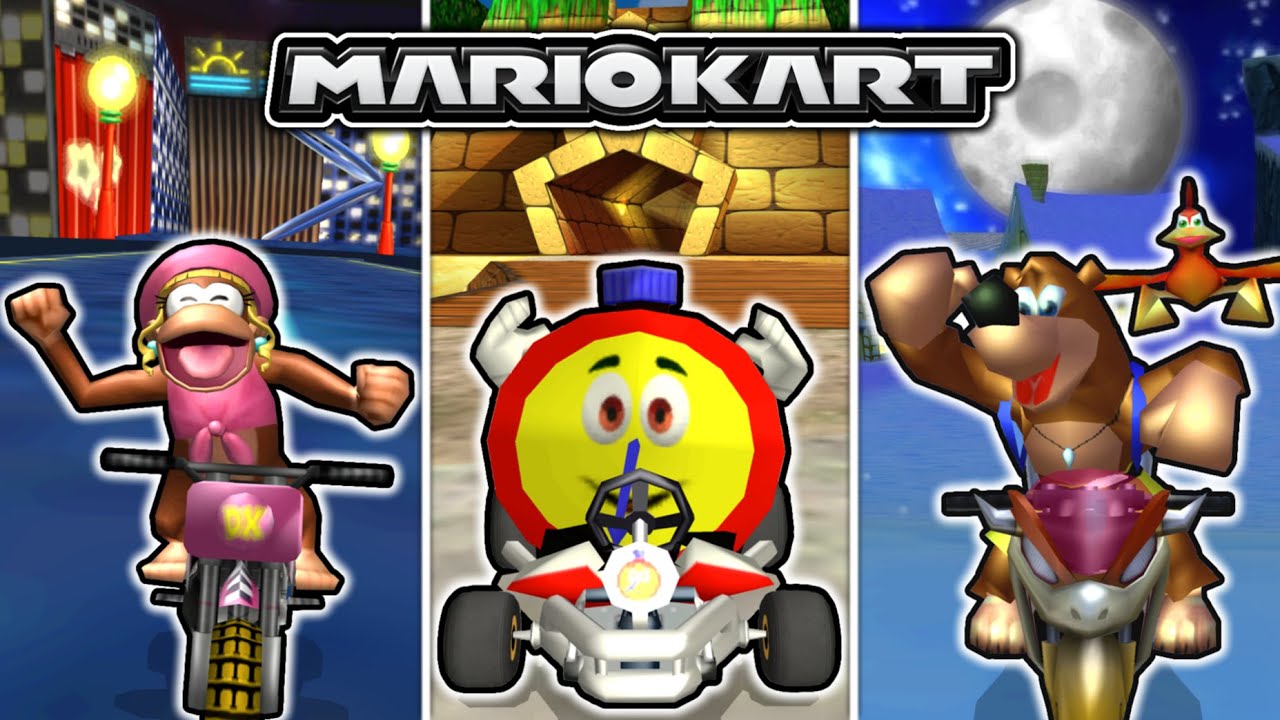 Diddy Kong Racing but it's Mario Kart Wii!