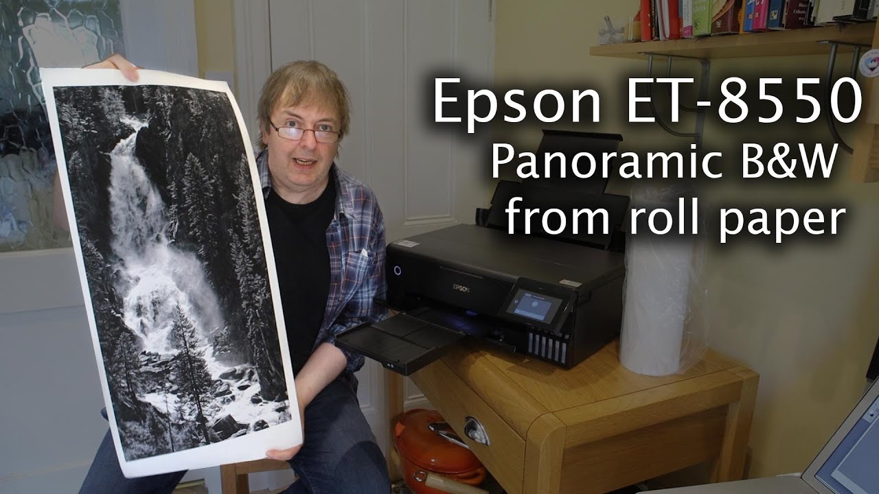 Epson ET-8550 — черно-белая панорамная художественная фотопечать на рулонной матовой бумаге ширин...