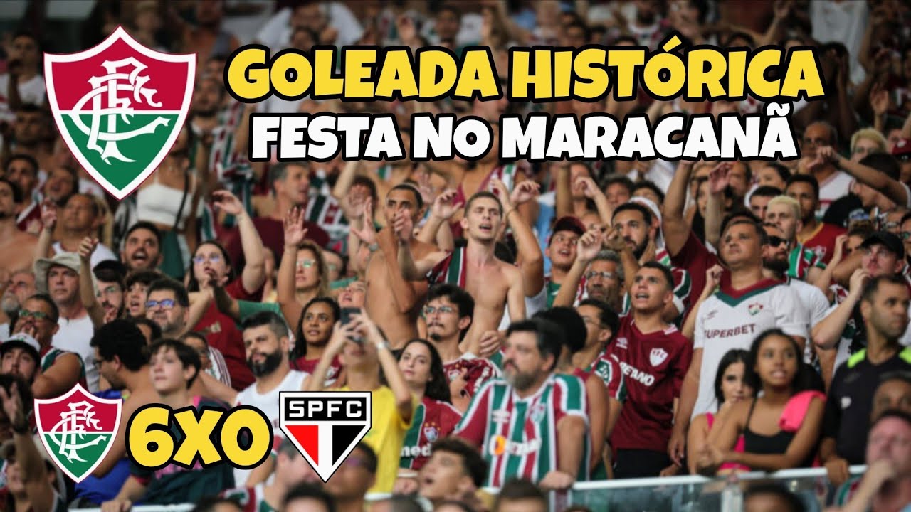 FLUMINENSE x SÃO PAULO 😱 FESTA DA TORCIDA DO FLUMINENSE EM GOLEADA HISTÓRICA 