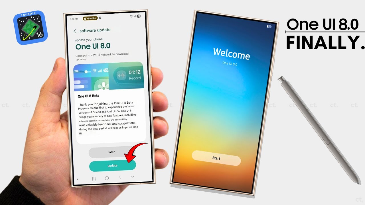 Samsung One UI 8.0 Android 16 - OFFICIAL UPDATE!