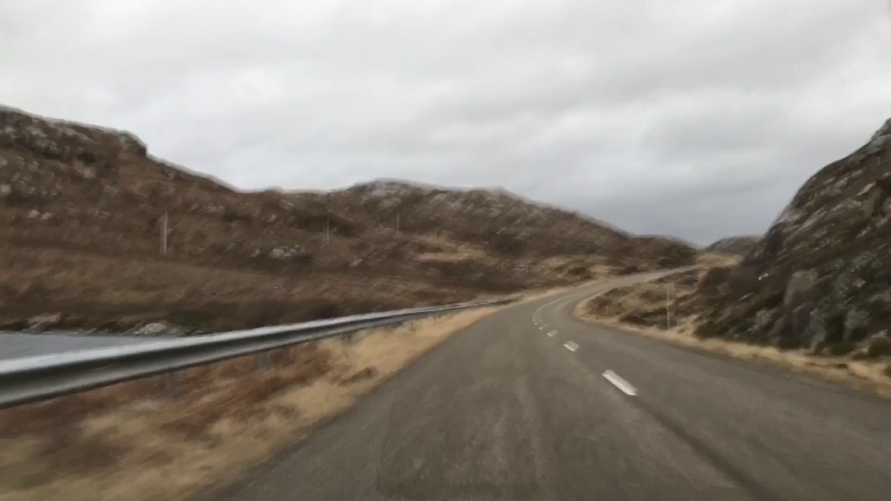 A838 Lairg to Tongue via Durness entire length time lapse