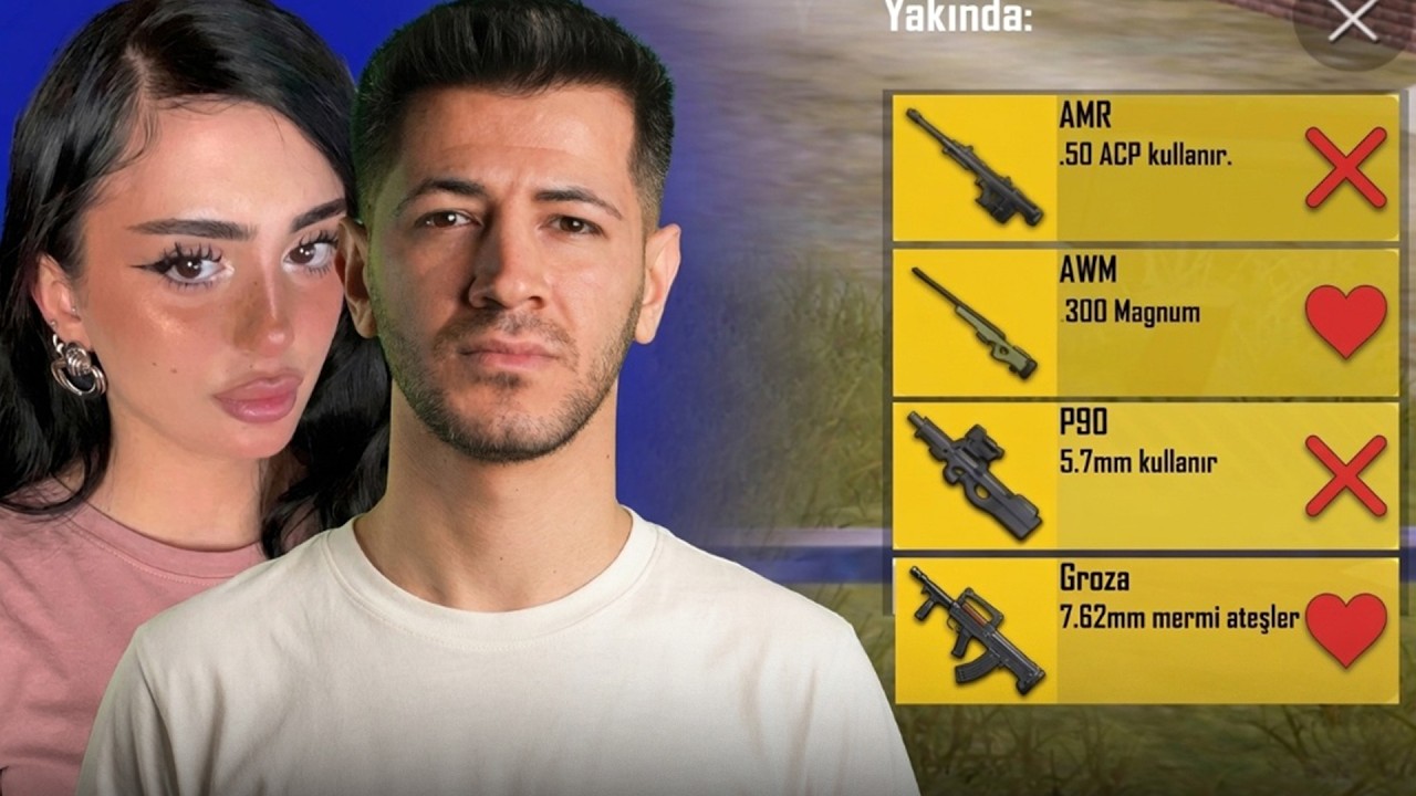 SEVGİLİMİN EN SEVDİĞİ SİLAHLARLA WİN ALMAK? Pubg mobile