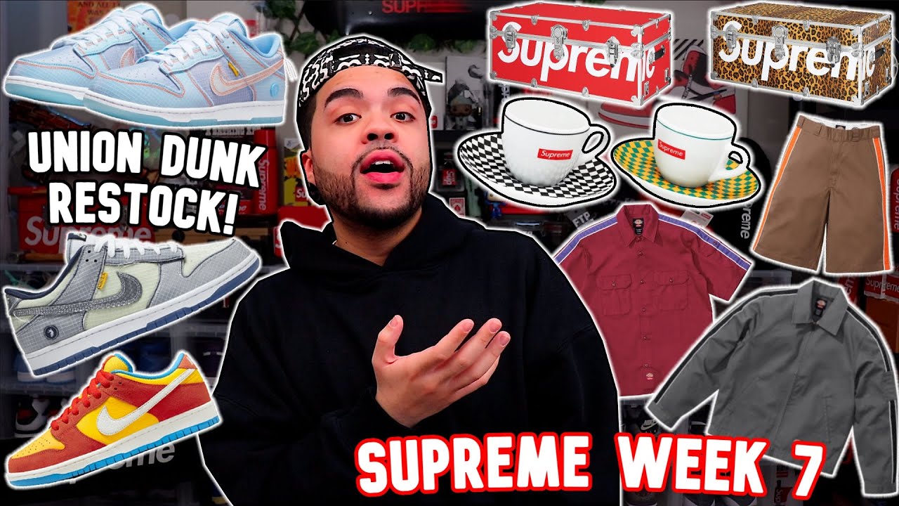 Supreme SS22 Week 7 Droplist + UNION DUNKS RESTOCK in 2 Days SNKRS App