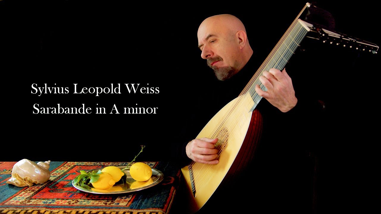 SL Weiss Sarabande in A minor - Jaroslaw Lipski, Baroque lute
