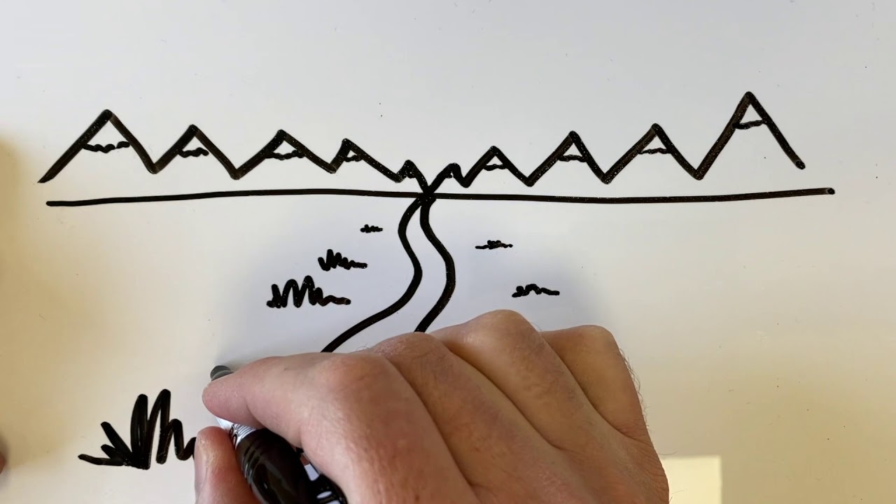 1 Point Perspective - River - An easier task.