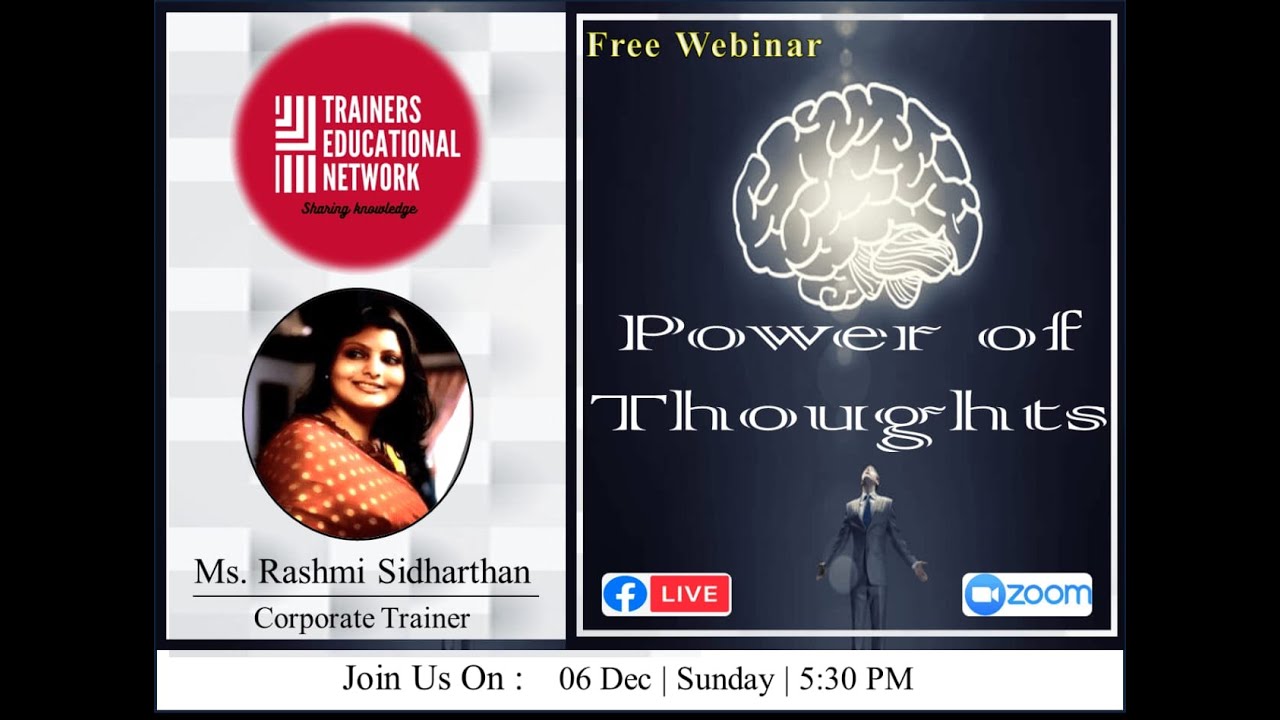 Power Of Thoughts by Ms. Rashmi Sidharthan