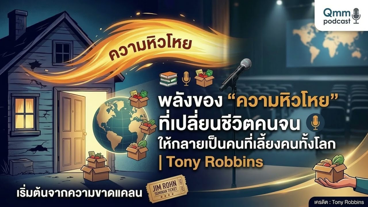 จากภารโรงสู่คนเลี้ยงโลก: เคล็ดลับ “ความหิวโหย” เปลี่ยนชีวิตของ Tony Robbins | Qmm podcast