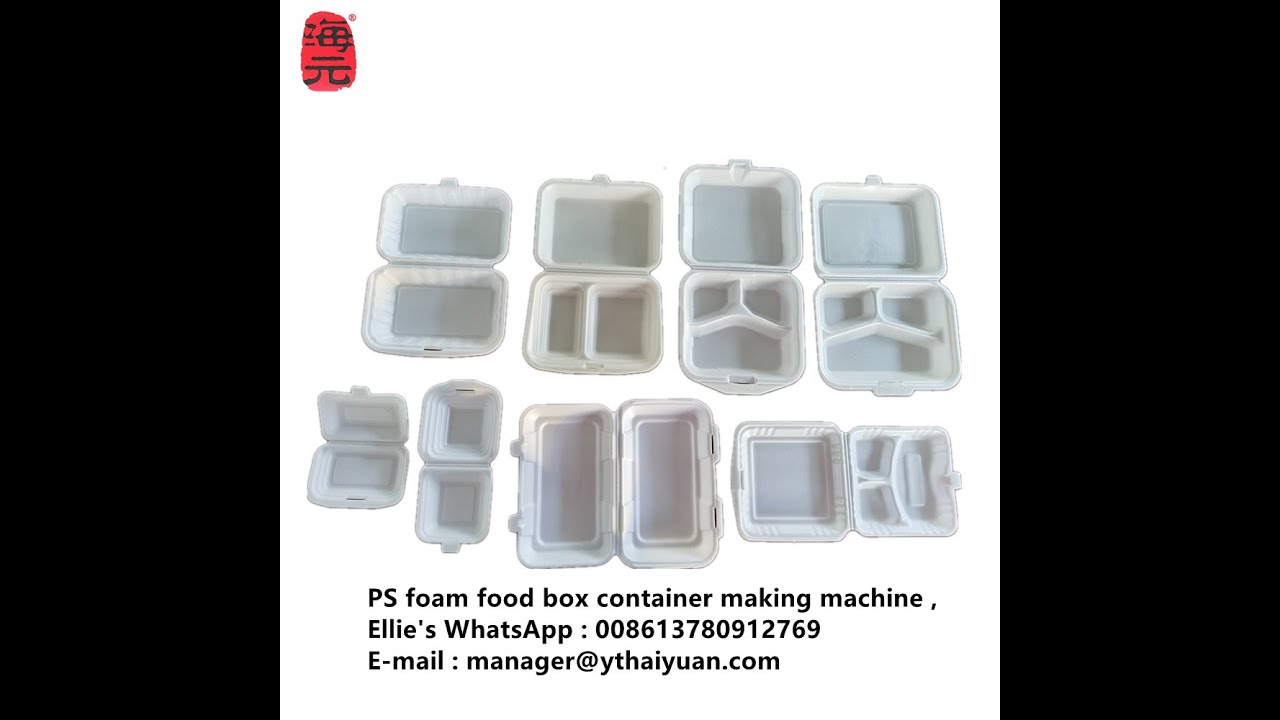 SEMIAUTOMATIC PRODUCTION LINE  MAKING PS FOAM FOOD CONTAINER LUNCH BOX DISH PLATE TRAY BOWL , ELLIE