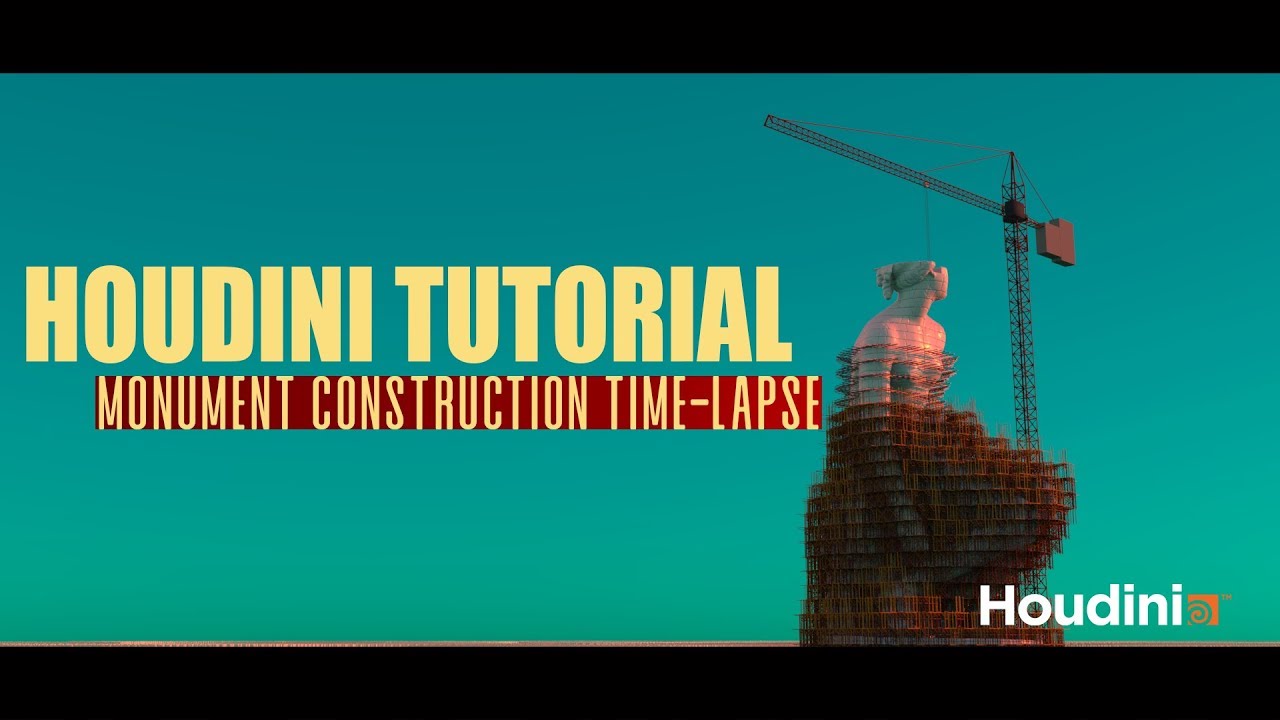 Houdini Tutorial Monument Construction Time-Lapse
