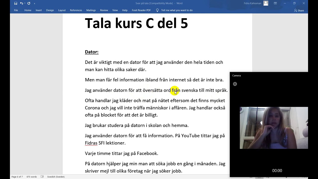 SFI Tala kurs C del 5