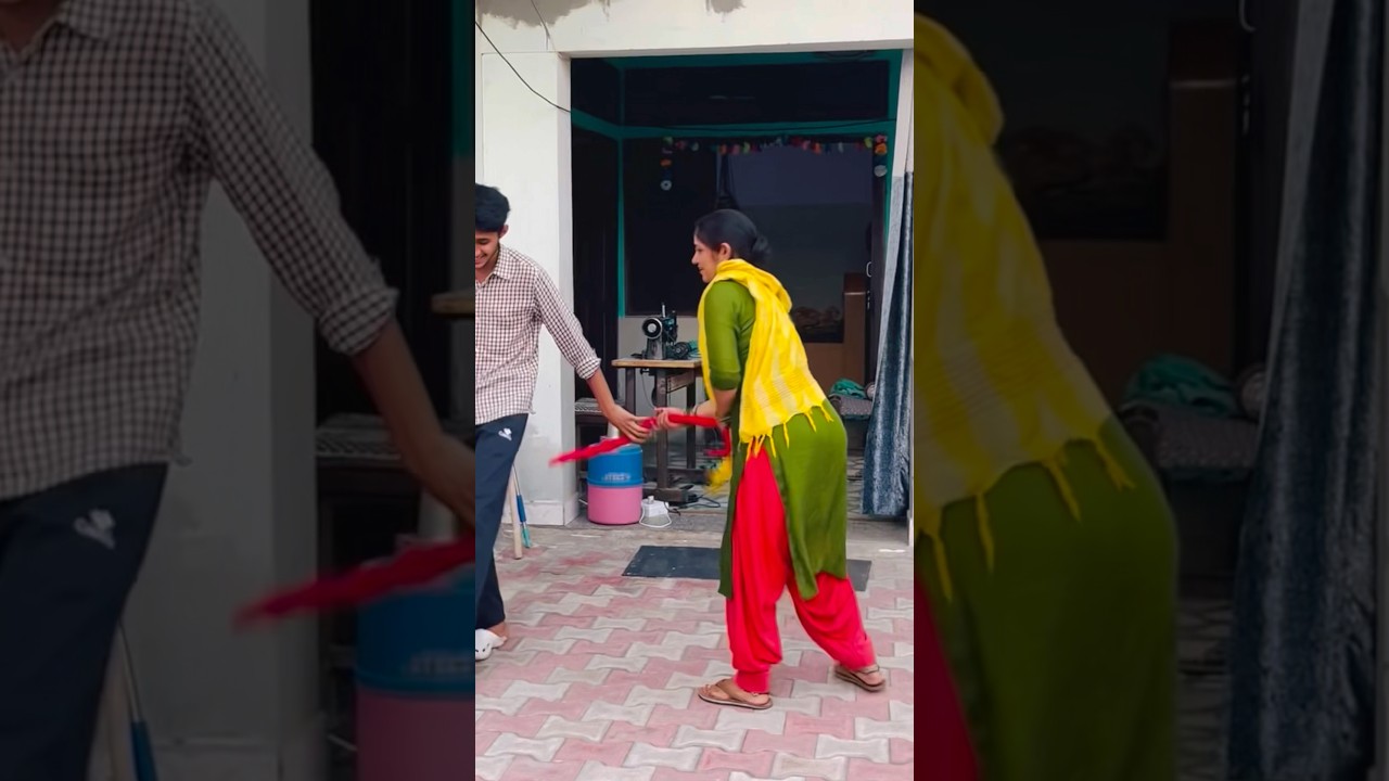माँ बेटे और दादी पोती ने खेली होली 😍 #manjujangravlogs #funny
