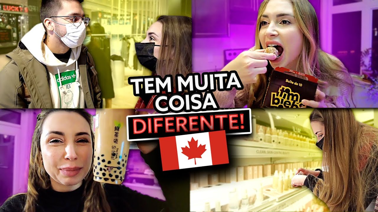 EXPERIMENTANDO COMIDAS CANADENSES + PASSEANDO POR LOJAS | Vlog Canadá #3