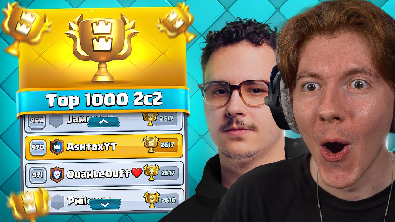 J'ai atteint le TOP 1000 MONDE en 2c2 avec @OuahLeouff !!!
