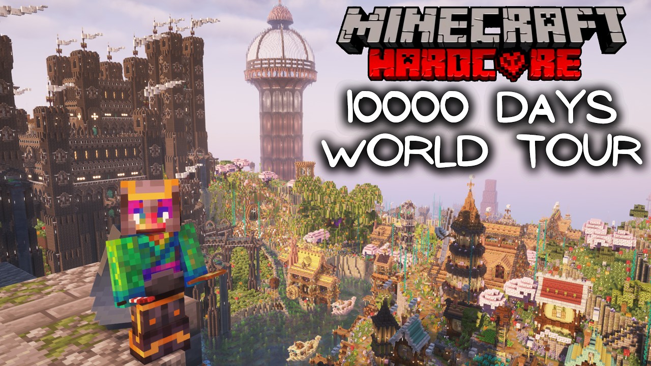 10,000 Days Hardcore Minecraft World Tour