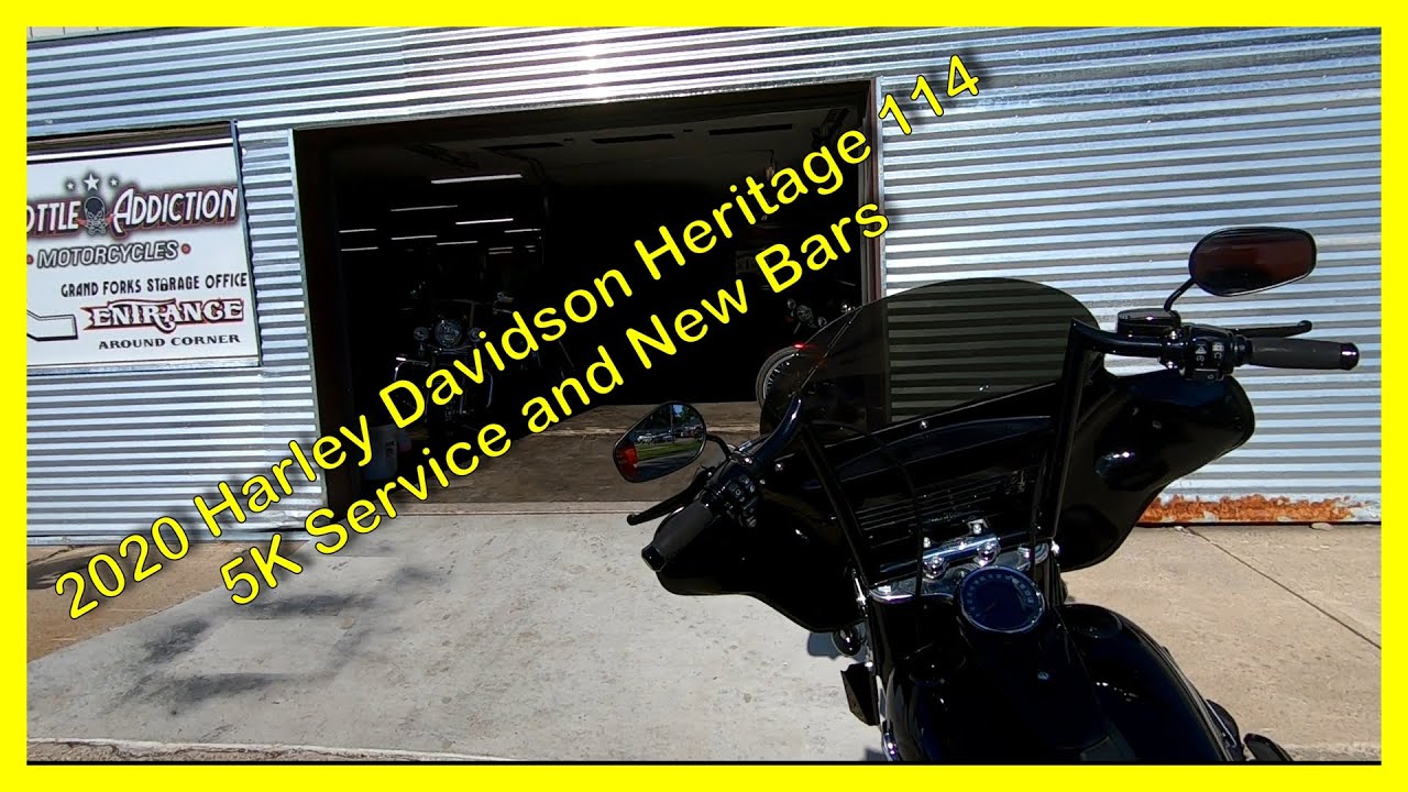 2020 Harley Davidson Heritage 114   5K Service and New Bars